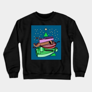 Hurdy-gurdy Christmas Tree Crewneck Sweatshirt